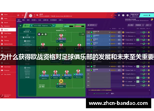 为什么获得欧战资格对足球俱乐部的发展和未来至关重要